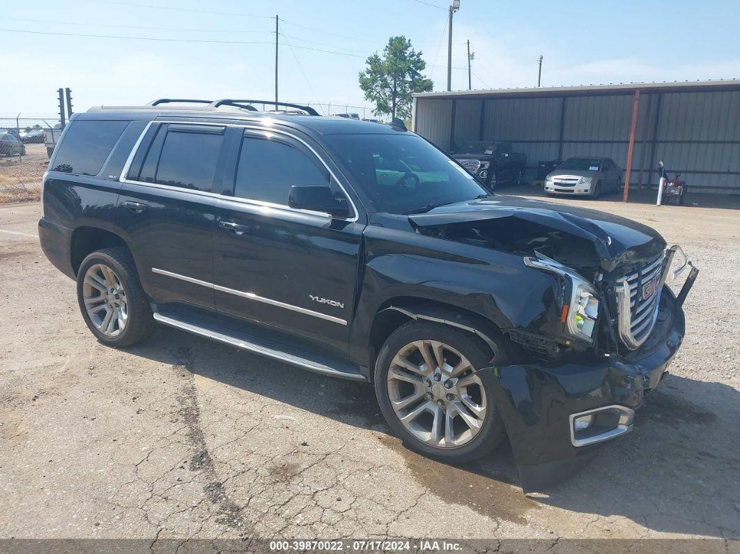 2017 GMC YUKON SLT Black  Gasoline 1GKS1BKCXHR195402 photo #1