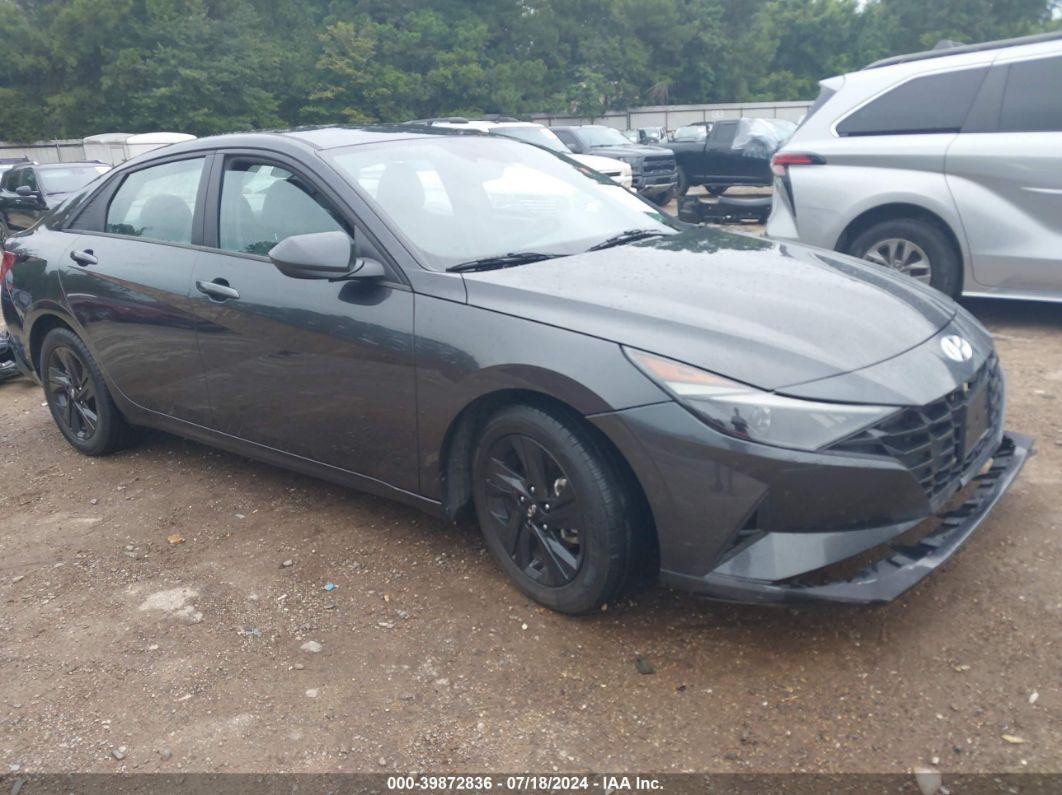 2021 HYUNDAI ELANTRA SEL Gray  Gasoline 5NPLM4AG4MH045388 photo #1