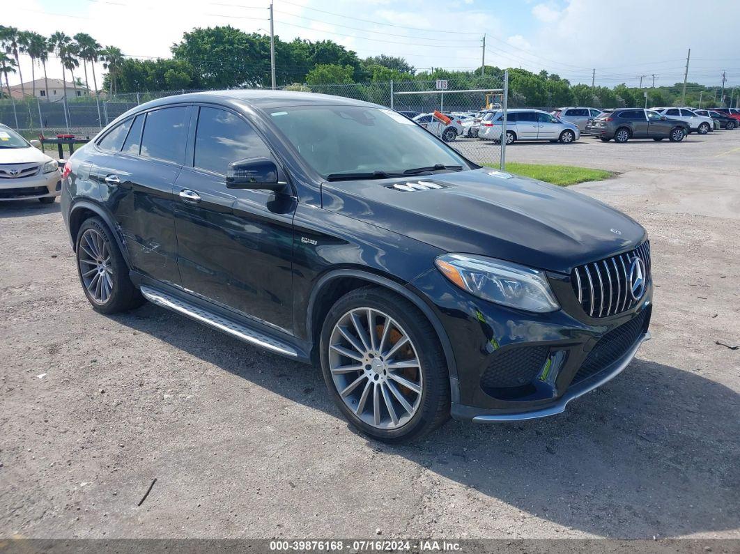 2017 MERCEDES-BENZ AMG GLE 43 COUPE 4MATIC Black  Gasoline 4JGED6EB3HA082301 photo #1