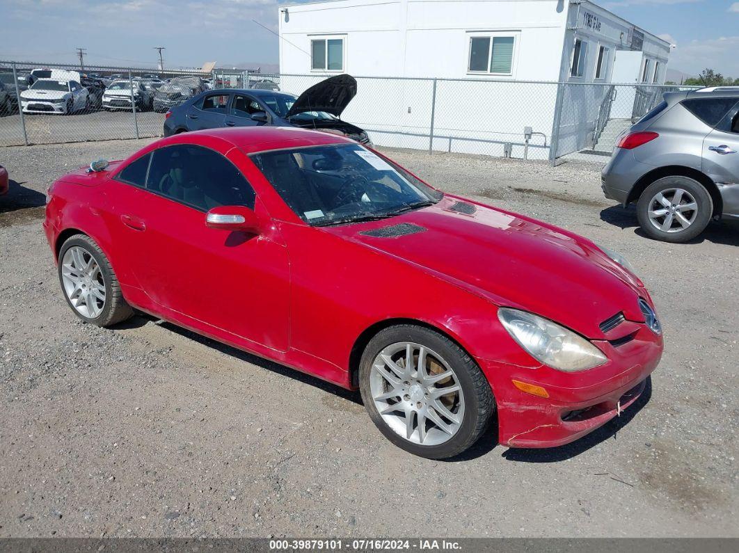 2008 MERCEDES-BENZ SLK 280 Red  Gasoline WDBWK54F98F178996 photo #1