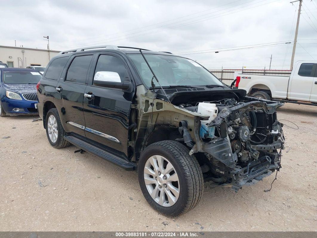 2022 TOYOTA SEQUOIA PLATINUM Black  Gasoline 5TDGY5A19NS076512 photo #1