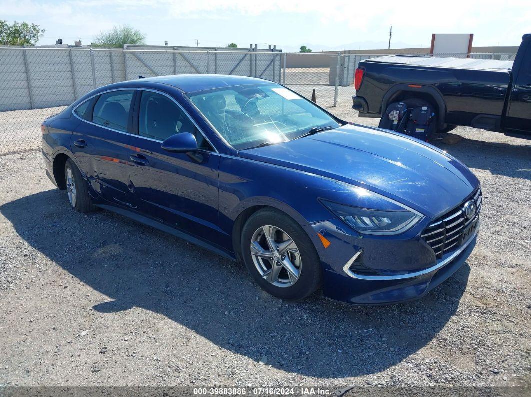 2021 HYUNDAI SONATA SE Blue  Gasoline 5NPEG4JA6MH099562 photo #1