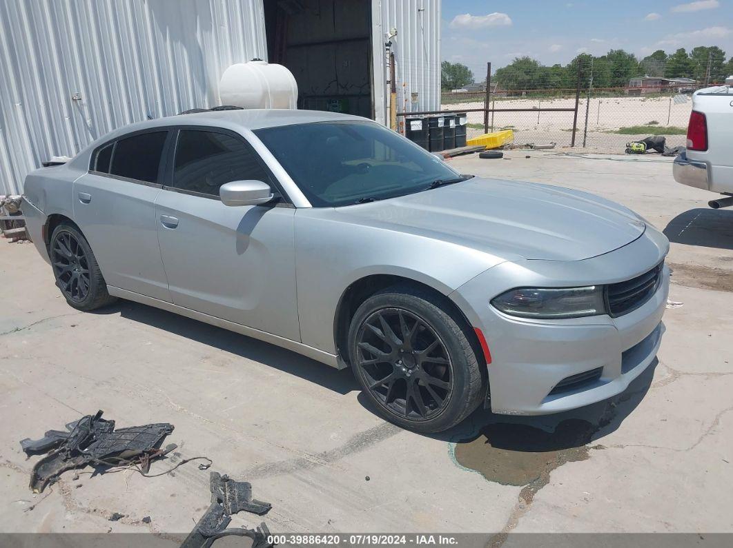 2019 DODGE CHARGER SXT RWD Silver  Flexible Fuel 2C3CDXBGXKH743739 photo #1