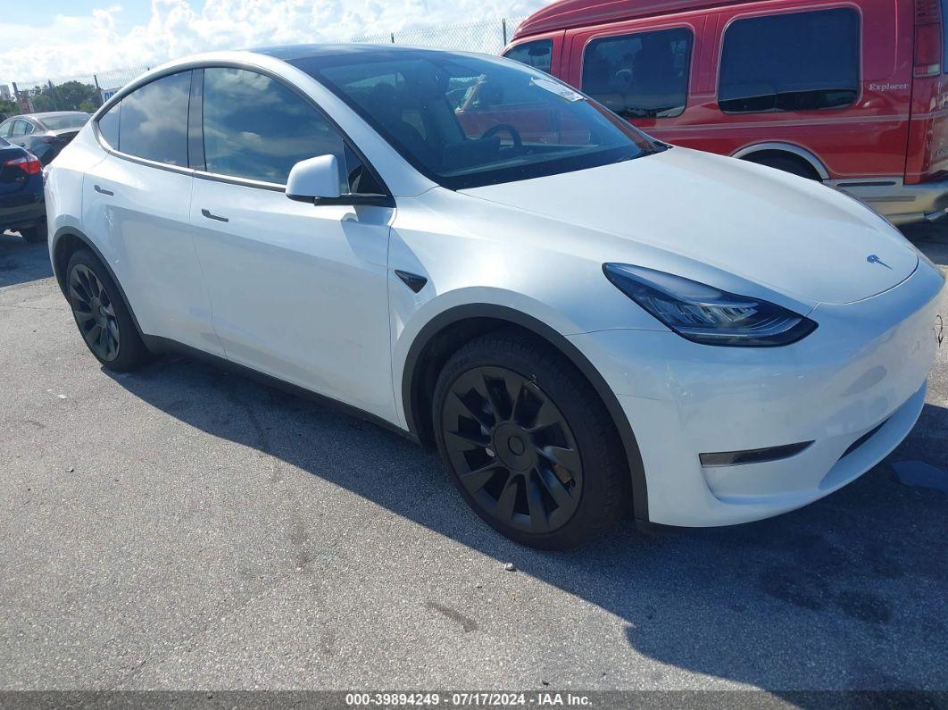 2023 TESLA MODEL Y White  Electric 7SAYGDEE2PA110084 photo #1