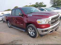 2023 RAM 1500 BIG HORN QUAD CAB 4X4 6'4 BOX Burgundy  Gasoline 1C6SRFBTXPN570603 photo #2