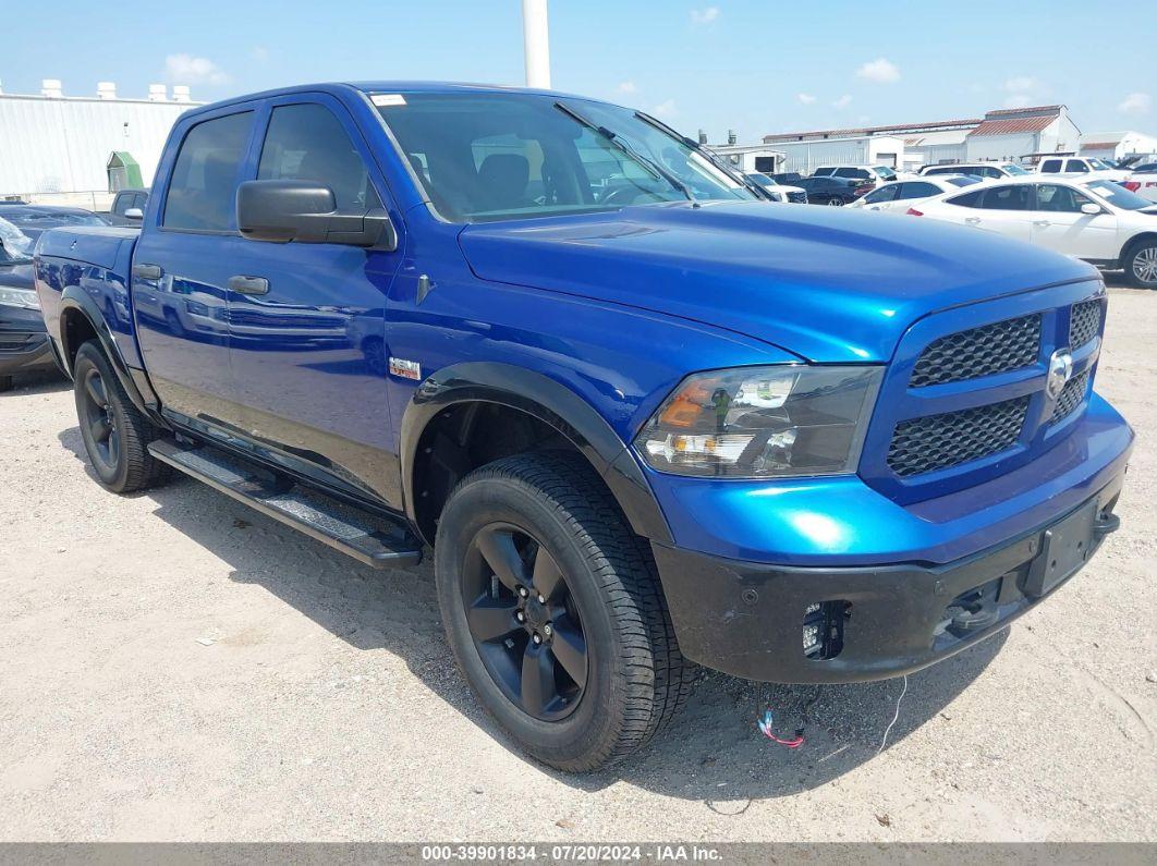 2016 RAM 1500 OUTDOORSMAN Blue  Gasoline 1C6RR7LT8GS160757 photo #1