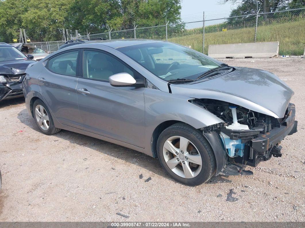 2013 HYUNDAI ELANTRA GLS Silver  Gasoline KMHDH4AE9DU900370 photo #1