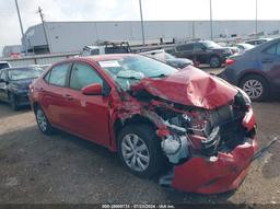 2015 TOYOTA COROLLA LE Red  Gasoline 2T1BURHE1FC468898 photo #2