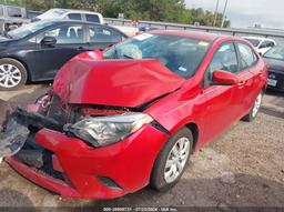 2015 TOYOTA COROLLA LE Red  Gasoline 2T1BURHE1FC468898 photo #3