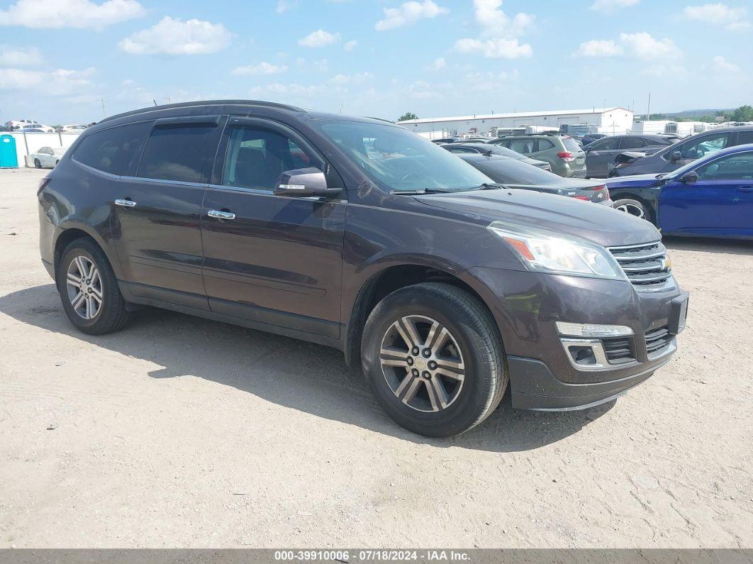 2015 CHEVROLET TRAVERSE 1LT Black  Gasoline 1GNKVGKD2FJ177887 photo #1