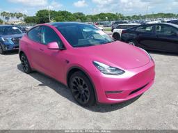 2023 TESLA MODEL Y Pink  Electric 7SAYGDEE2PA128861 photo #2