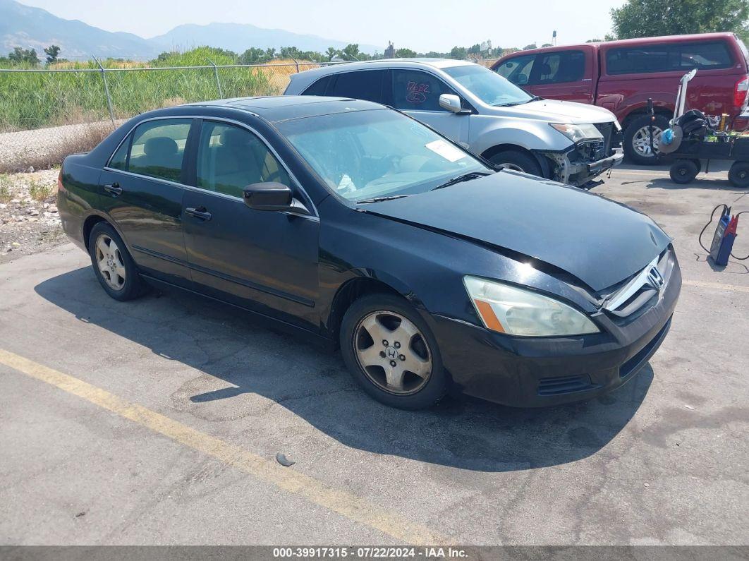 2007 HONDA ACCORD 2.4 EX Black  Gasoline 1HGCM56757A174333 photo #1