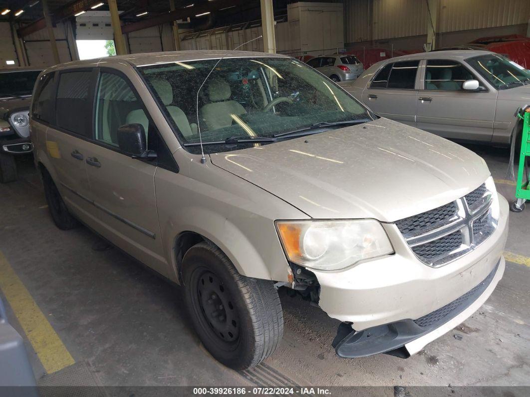 2014 DODGE GRAND CARAVAN AMERICAN VALUE PKG Brown  Flexible Fuel 2C4RDGBG3ER274191 photo #1