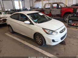 2013 HYUNDAI ACCENT GLS White  Gasoline KMHCT4AEXDU295253 photo #2