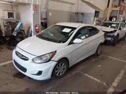 2013 HYUNDAI ACCENT GLS White  Gasoline KMHCT4AEXDU295253 photo #3