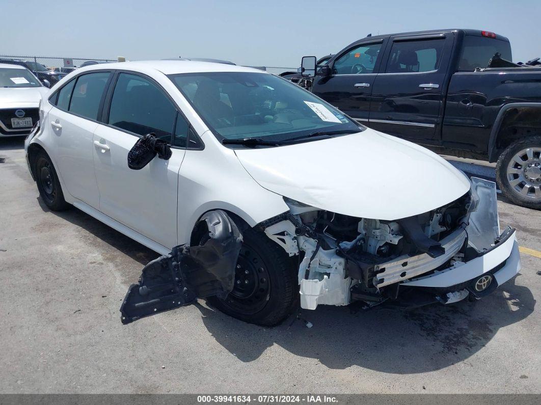 2021 TOYOTA COROLLA LE White  Gasoline 5YFEPMAE8MP246163 photo #1