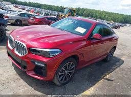 2021 BMW X6 XDRIVE40I Red  Gasoline 5UXCY6C09M9E79297 photo #3