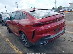 2021 BMW X6 XDRIVE40I Red  Gasoline 5UXCY6C09M9E79297 photo #4