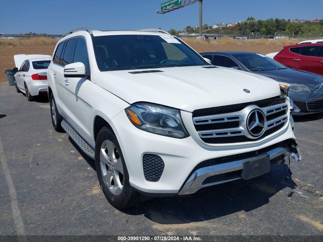 2017 MERCEDES-BENZ GLS 450 4MATIC White  Gasoline 4JGDF6EE3HA828262 photo #1