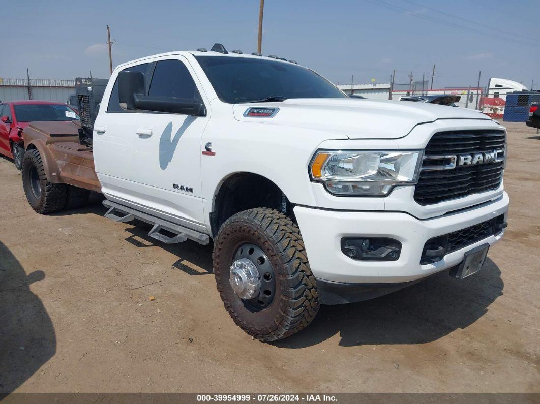 2019 RAM 3500 LONE STAR  4X4 8' BOX White  Diesel 3C63RRHL2KG682827 photo #1