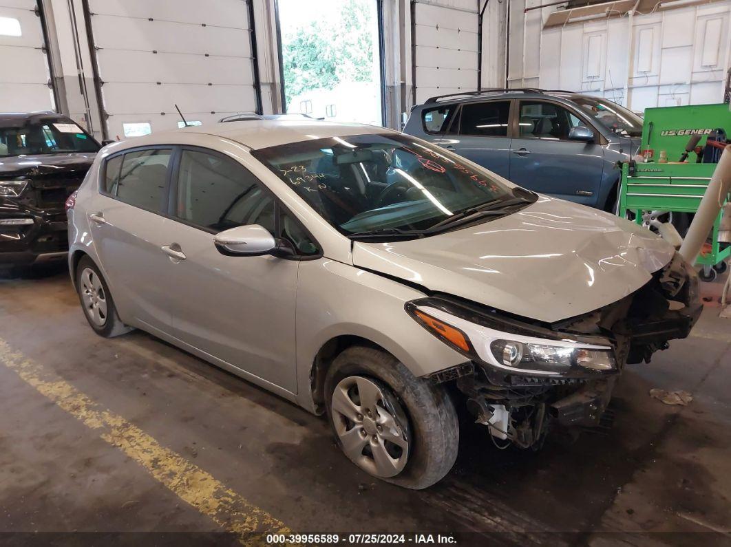 2017 KIA FORTE LX Silver  Gasoline KNAFK5A80H5731092 photo #1