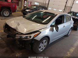 2017 KIA FORTE LX Silver  Gasoline KNAFK5A80H5731092 photo #3