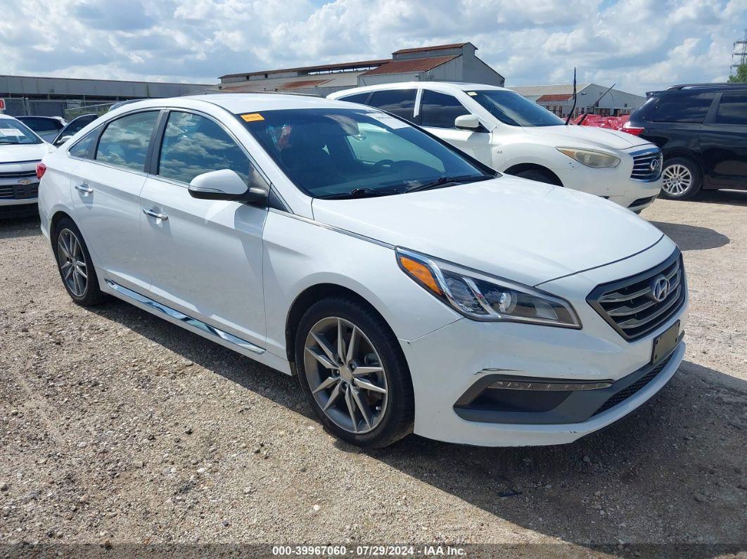 2015 HYUNDAI SONATA SPORT 2.0T White  Gasoline 5NPE34AB1FH120275 photo #1