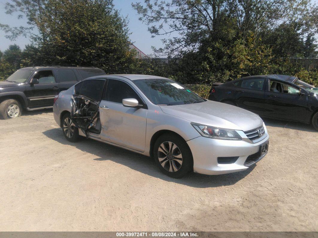 2013 HONDA ACCORD LX Silver  Gasoline 1HGCR2F34DA175126 photo #1