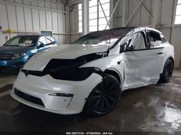 2022 TESLA MODEL X DUAL MOTOR ALL-WHEEL DRIVE White  Electric 7SAXCBE53NF343189 photo #3