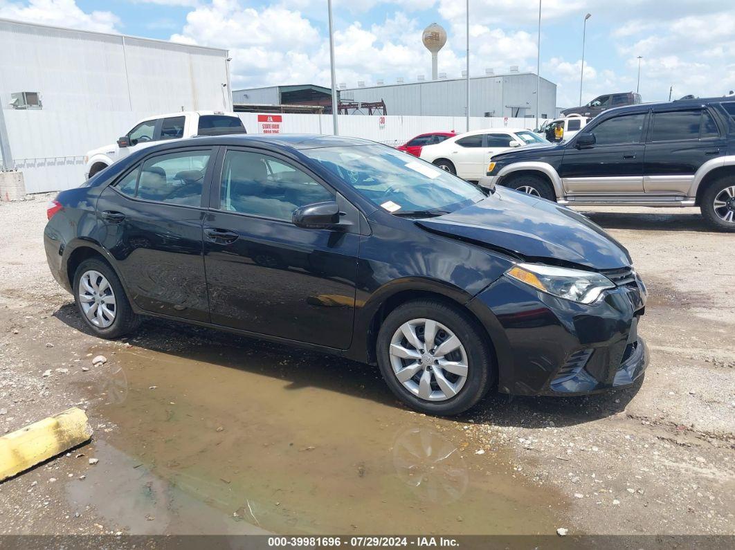 2016 TOYOTA COROLLA LE Black  gas 2T1BURHE5GC498858 photo #1