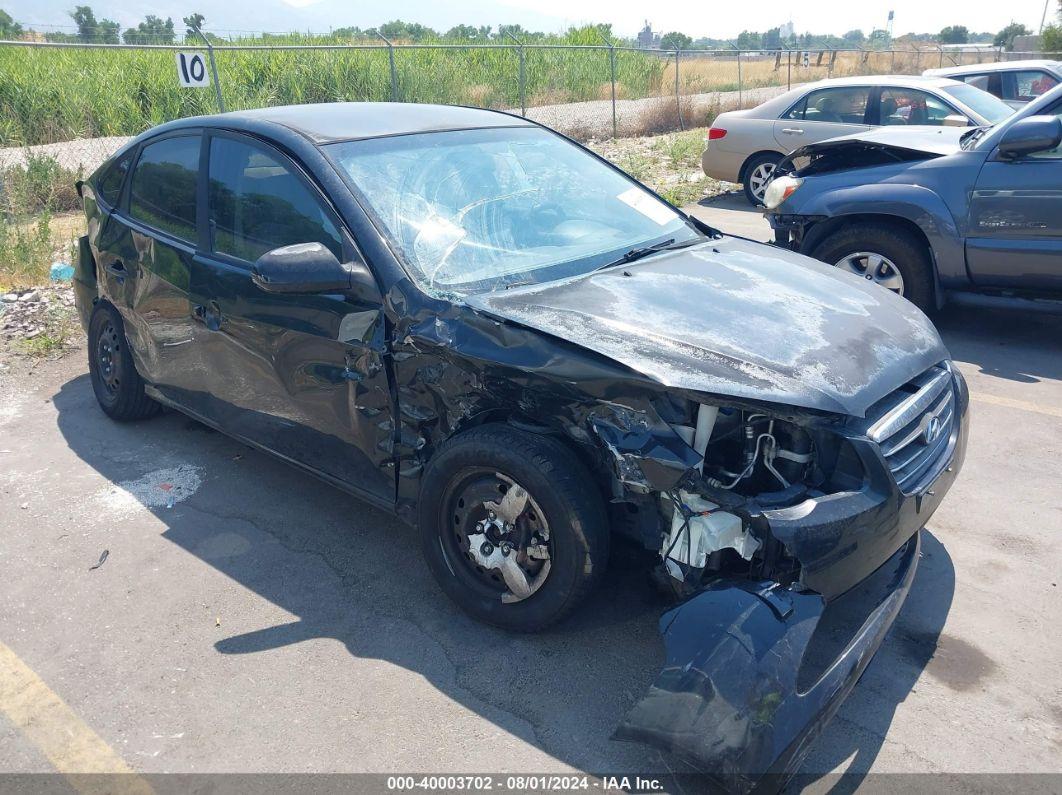 2009 HYUNDAI ELANTRA GLS Black  Gasoline KMHDU46D99U634786 photo #1