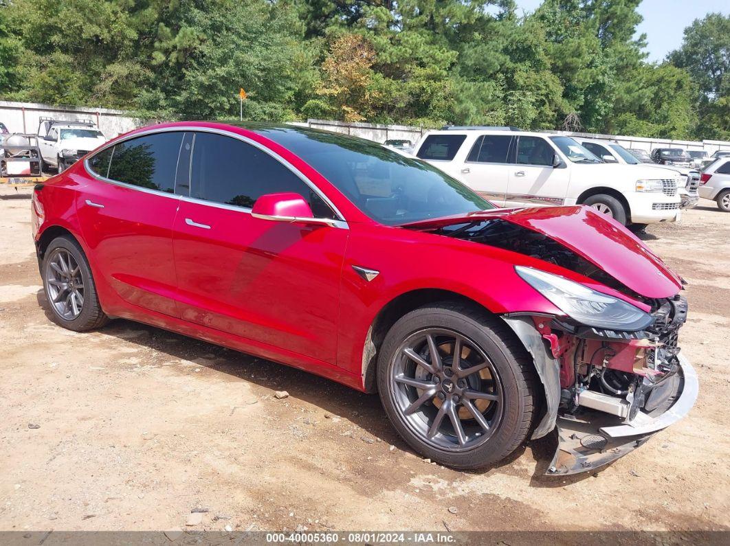 2019 TESLA MODEL 3 LONG RANGE/MID RANGE/STANDARD RANGE/STANDARD RANGE PLUS Red  Electric 5YJ3E1EA4KF308704 photo #1