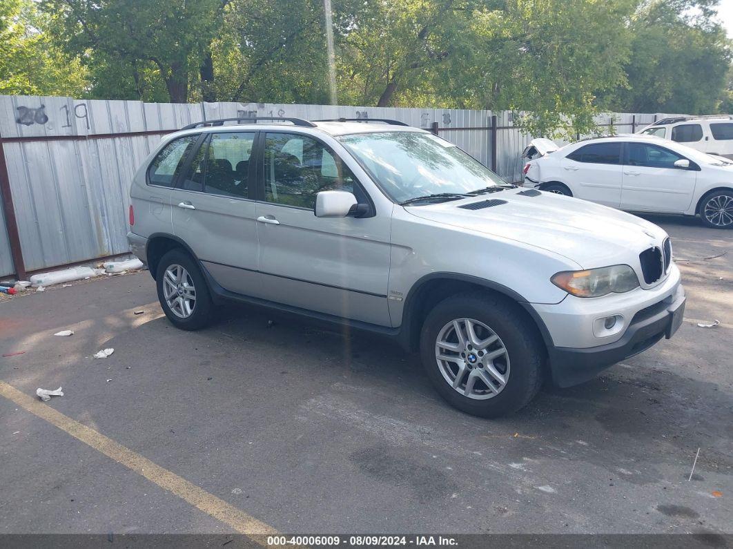 2005 BMW X5 3.0I Silver  Gasoline 5UXFA13555LY02357 photo #1