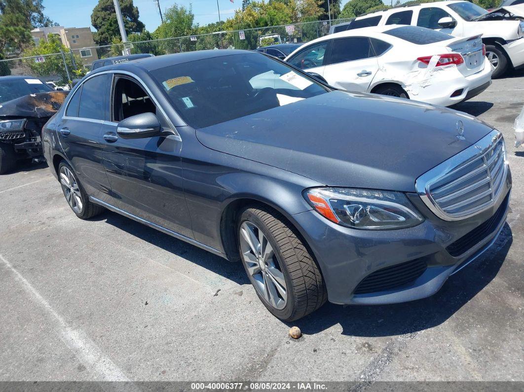 2015 MERCEDES-BENZ C 300 LUXURY/SPORT Gray  Gasoline 55SWF4JB3FU093105 photo #1