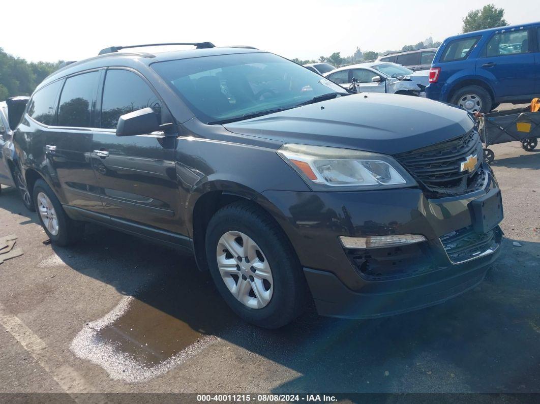 2014 CHEVROLET TRAVERSE LS Gray  Gasoline 1GNKRFKD0EJ207191 photo #1