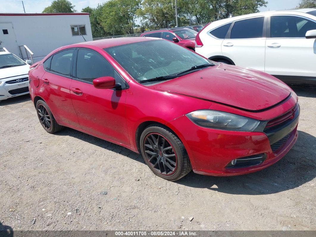 2013 DODGE DART RALLYE Red  Gasoline 1C3CDFBH0DD648884 photo #1