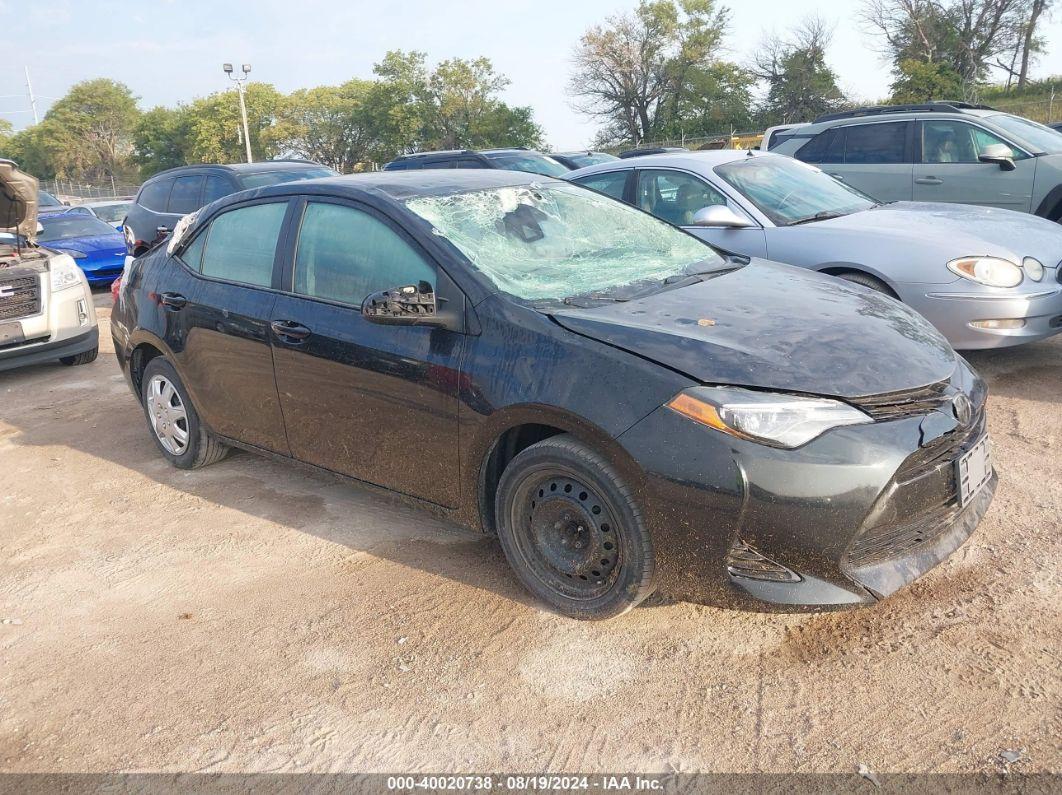 2018 TOYOTA COROLLA LE Black  Gasoline 5YFBURHE9JP740929 photo #1