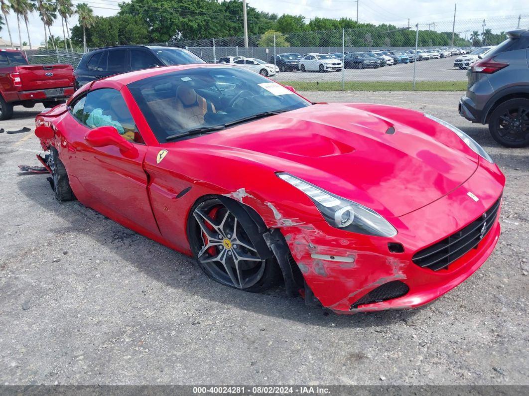 2015 FERRARI CALIFORNIA T Red  Gasoline ZFF77XJAXF0206222 photo #1