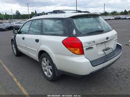 2007 SUBARU OUTBACK 2.5I/2.5I BASIC/2.5I L.L. BEAN EDITION White  Gasoline 4S4BP61C077341525 photo #4