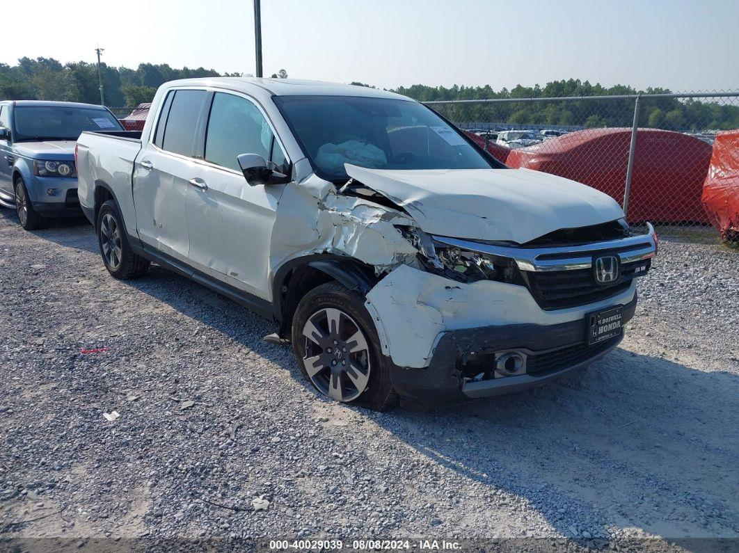 2019 HONDA RIDGELINE RTL-E White  Gasoline 5FPYK3F76KB010854 photo #1