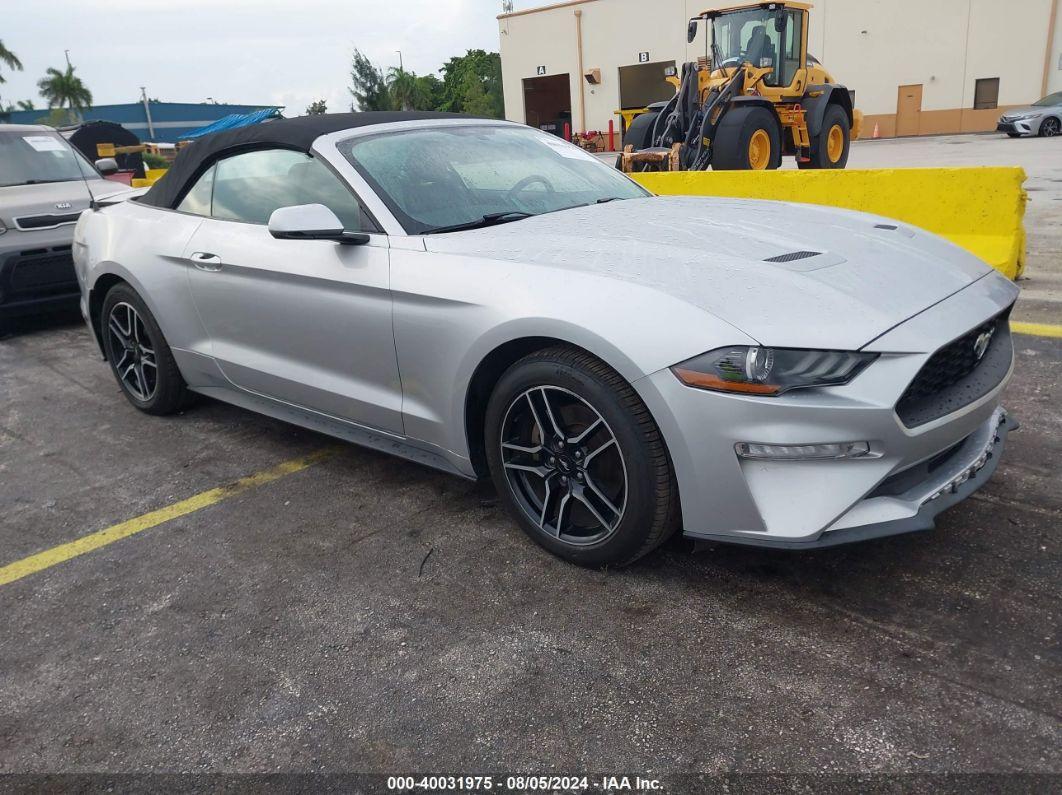 2019 FORD MUSTANG ECOBOOST PREMIUM Silver  gas 1FATP8UH1K5138794 photo #1