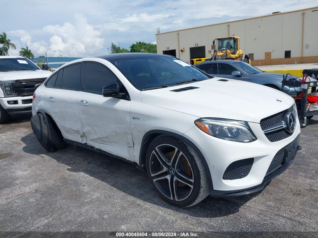 2019 MERCEDES-BENZ AMG GLE 43 COUPE 4MATIC White  Gasoline 4JGED6EB2KA149638 photo #1