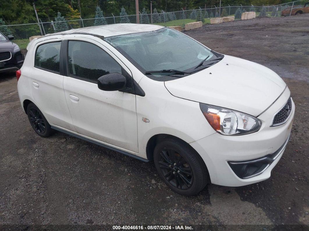 2019 MITSUBISHI MIRAGE LE White  Gasoline ML32A5HJ5KH004634 photo #1