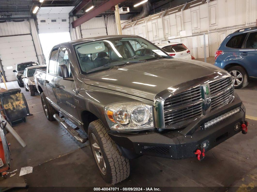 2007 DODGE RAM 1500 LARAMIE Gray  Gasoline 1D7HU18297S247735 photo #1