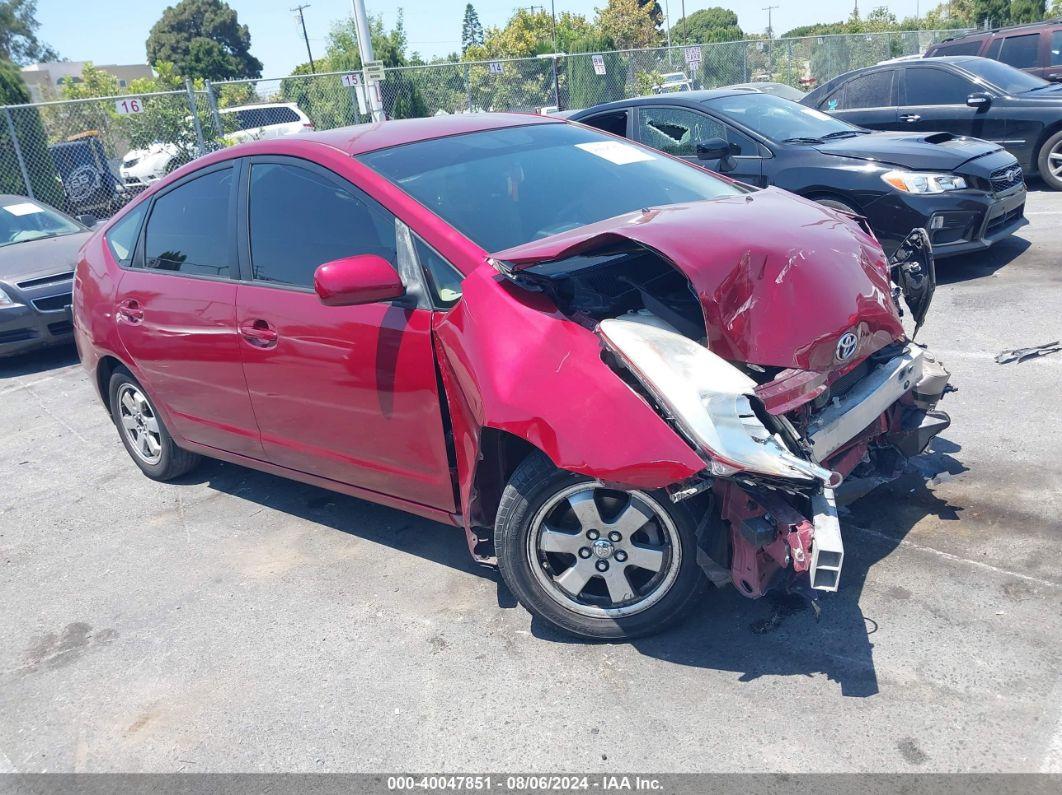 2004 TOYOTA PRIUS Burgundy  Hybrid JTDKB22U940060461 photo #1