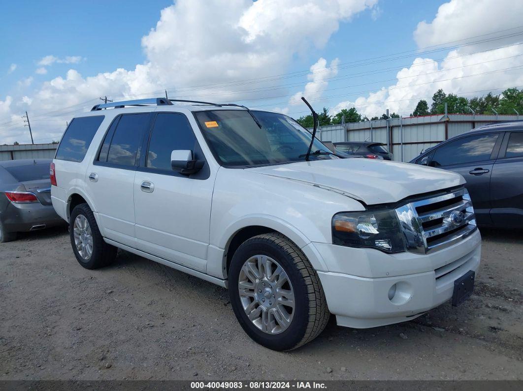 2013 FORD EXPEDITION LIMITED White  Flexible Fuel 1FMJU1K50DEF39908 photo #1