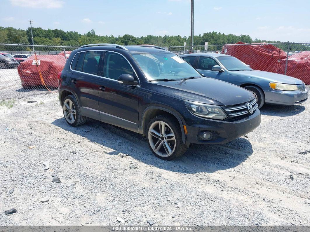 2016 VOLKSWAGEN TIGUAN SE Blue  Gasoline WVGAV7AX5GW516965 photo #1