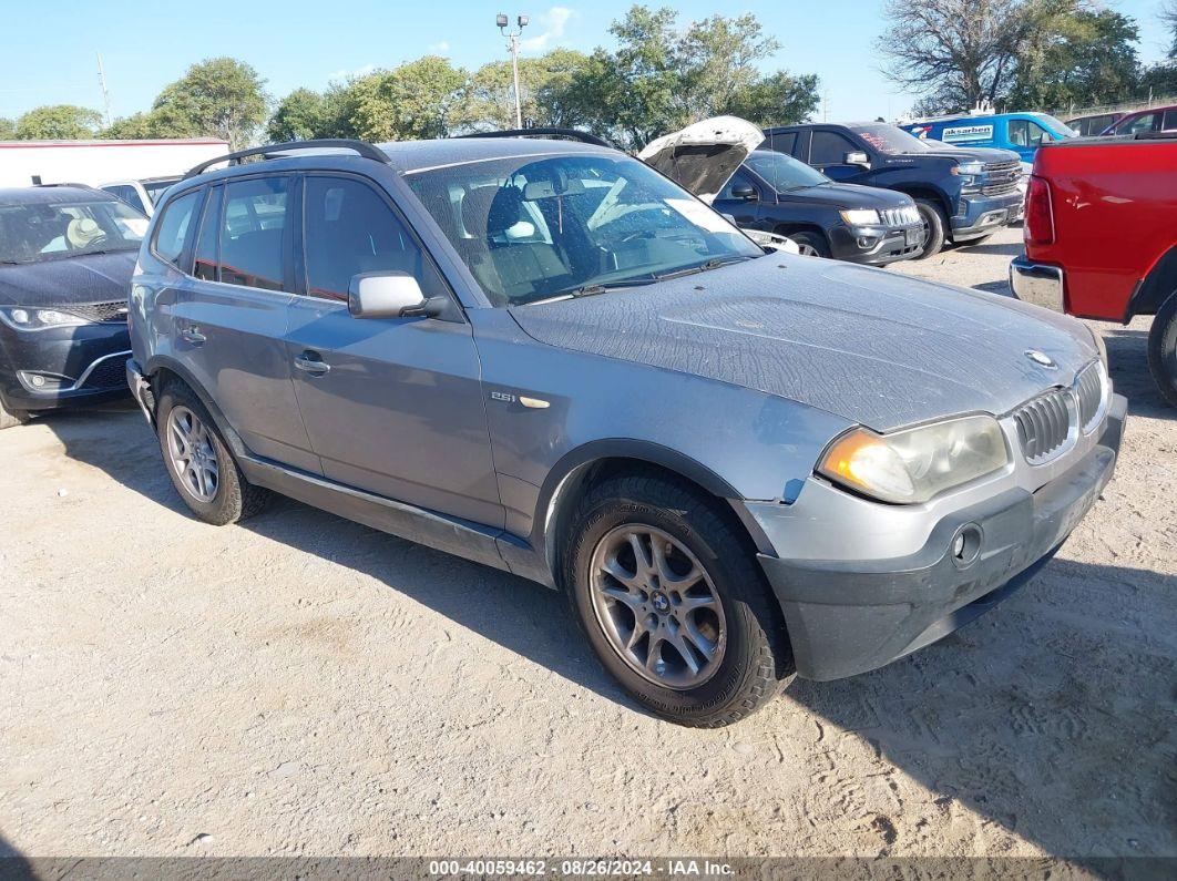 2004 BMW X3 2.5I Silver  Gasoline WBXPA734X4WB26118 photo #1