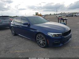 2018 BMW 540I Blue  Gasoline WBAJE5C50JWA94390 photo #2