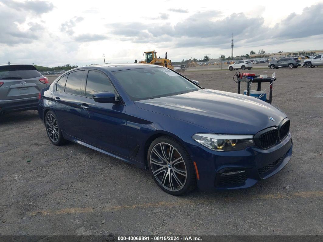 2018 BMW 540I Blue  Gasoline WBAJE5C50JWA94390 photo #1